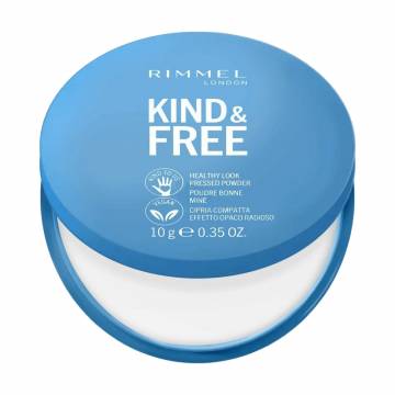 Компактная пудра для лица Rimmel Kind & Free Pressed Powder 01 Translucent, 10 г Компактная пудра для лица Rimmel Kind & Free Pressed Powder 01 Translucent, 10 г
