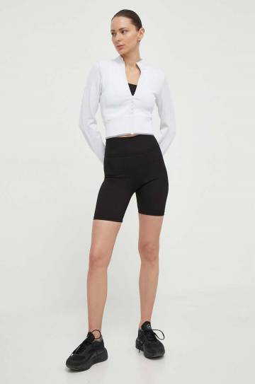Кофта для тренинга Calvin Klein Performance цвет белый однотонная Кофта для тренинга Calvin Klein Performance цвет белый однотонная