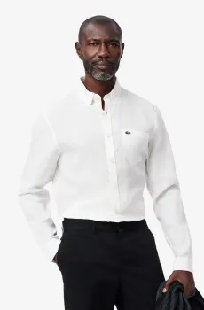 Мужская белая рубашка Белый 41 Lacoste CH5692001