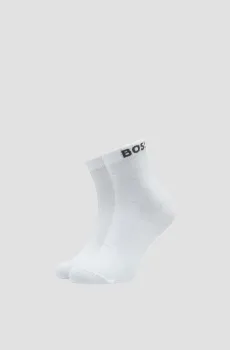 Мужские белые носки (2 пары) Белый 39-42 BOSS 50491208;100