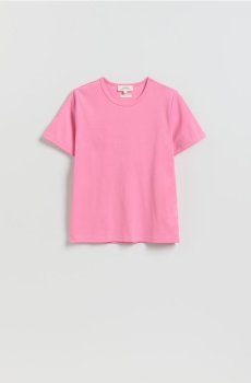Reserved - Футболка з високим вмістом бавовни - яскраво-рожевий - 501IY-42X