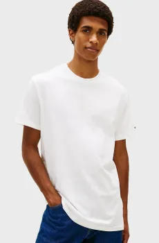 Мужская белая футболка SIGNATURE Белый XXL Tommy Jeans DM0DM22138