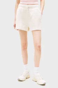 Женские белые шорты SCRIPT Белый S Tommy Jeans DW0DW20353