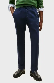 Мужские темно-синие чиносы HARLEM KNIT TWILL EL GMD Синий 34-32 Tommy Hilfiger MW0MW41919