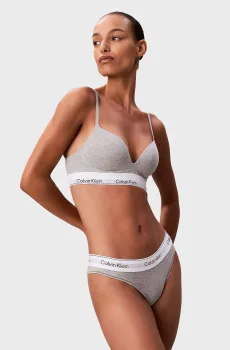 Женские серые трусики BRAZILIAN Серый 2X Calvin Klein LV00QF8522