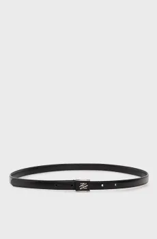 Женский черный кожаный ремень AUTOGRAPH Черный 65 Karl Lagerfeld B1W33074