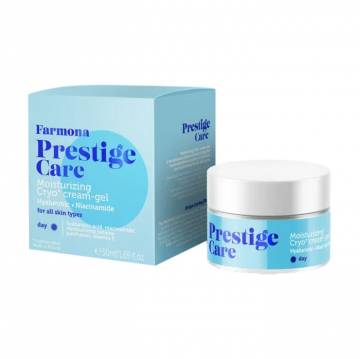 Дневной увлажняющий крио-крем для лица Farmona Prestige Cream Гиалуроновая кислота и ниацинамид, 50 мл Дневной увлажняющий крио-крем для лица Farmona Prestige Cream Гиалуроновая кислота и ниацинамид, 50 мл