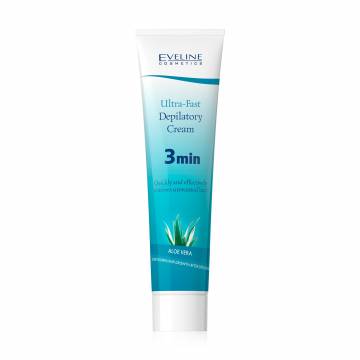 Крем депиляторный Eveline Cosmetics ультрабыстрый 3 минуты, с алоэ вера, 125 мл Крем депиляторный Eveline Cosmetics ультрабыстрый 3 минуты, с алоэ вера, 125 мл
