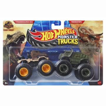 Набір автомоделей Hot Wheels Monster trucks Tyrannosaurus Rex vs Triceratops (FYJ64/JCC72) Набір автомоделей Hot Wheels Monster trucks Tyrannosaurus Rex vs Triceratops (FYJ64/JCC72)