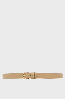 Женский бежевый кожаный ремень ESSENTIAL Бежевый 90 Tommy Hilfiger AW0AW16836