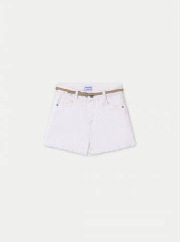 Mayoral Шорти з тканини 275 Білий Regular Fit Mayoral Шорти з тканини 275 Білий Regular Fit