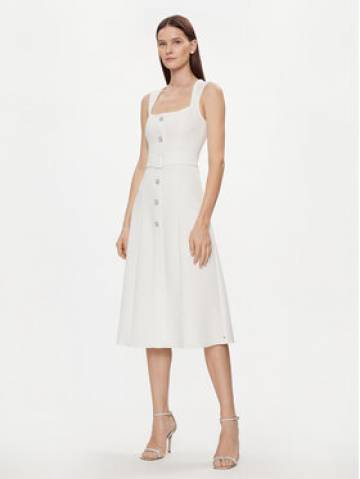 Nissa Коктейльна сукня RC14788 Білий Slim Fit Nissa Коктейльна сукня RC14788 Білий Slim Fit