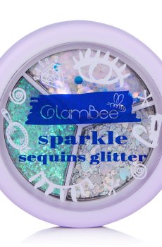 Уценка! Глиттер для лица GlamBee Sparkle Трио тон 01, 1.5 г