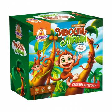 Игра развлекательная настольная Vladi Toys Хвосты и лианы, от 5 лет, 62 элементов, 11.5*27*27 см (VT8055-39) Игра развлекательная настольная Vladi Toys Хвосты и лианы, от 5 лет, 62 элементов, 11.5*27*27 см (VT8055-39)