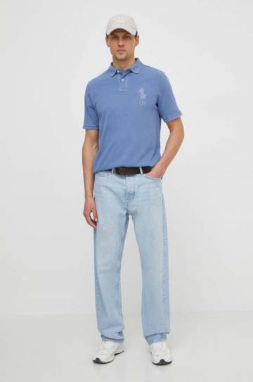 Хлопковое поло Polo Ralph Lauren с аппликацией Хлопковое поло Polo Ralph Lauren с аппликацией
