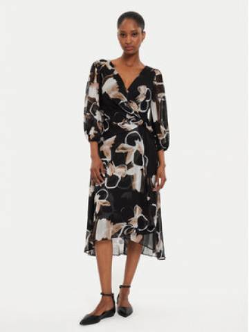 DKNY Повсякденна сукня DD4E6573 Чорний Regular Fit DKNY Повсякденна сукня DD4E6573 Чорний Regular Fit