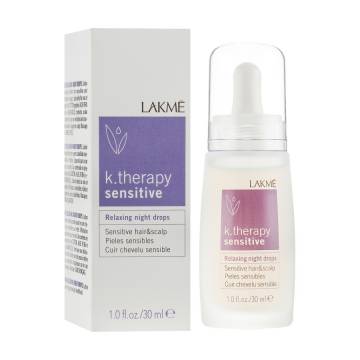 Ночные капли для чувствительной кожи головы Lakme K.Therapy Sensitive Relaxing Night Drops, 30 мл Ночные капли для чувствительной кожи головы Lakme K.Therapy Sensitive Relaxing Night Drops, 30 мл