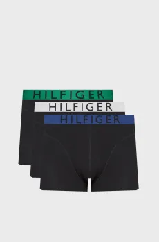Мужские черные боксеры (3 шт) TRUNK WB Черный M Tommy Hilfiger UM0UM03465