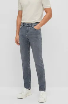 Мужские серые джинсы Серый 36 BOSS 50470490;030