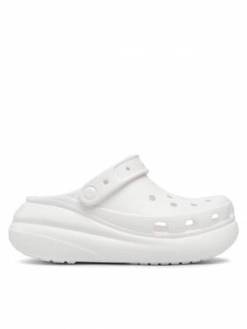 Crocs Шльопанці Classic Crush Clog 207521 Білий Crocs Шльопанці Classic Crush Clog 207521 Білий