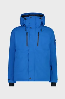 Мужская синяя лыжная куртка FIX HOOD MECHANICAL STR Синий 52 CMP 34W3917-L822