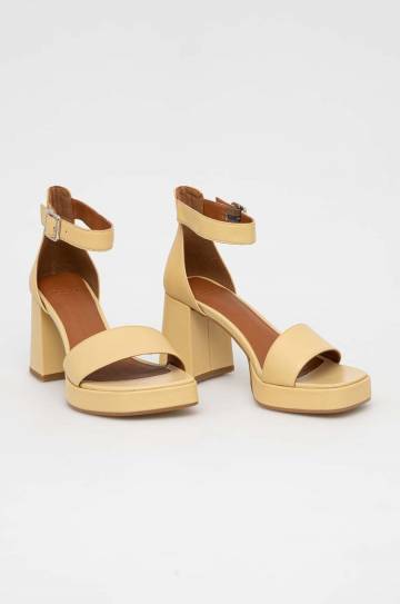 Кожаные сандалии Vagabond Shoemakers FIONA цвет бежевый Кожаные сандалии Vagabond Shoemakers FIONA цвет бежевый