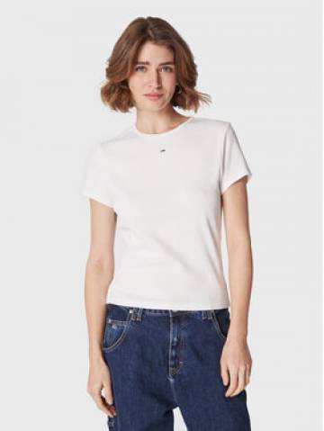Tommy Jeans Футболка Essential DW0DW14876 Білий Slim Fit Tommy Jeans Футболка Essential DW0DW14876 Білий Slim Fit