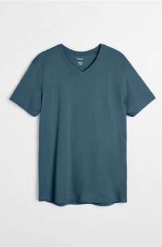 Бавовняна футболка basic - індиго