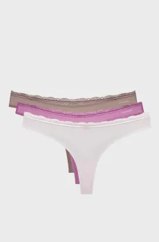 Женские трусики (3 шт) Разноцветный XS Calvin Klein LV00QD5300