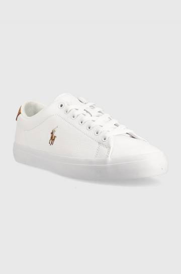 Кожаные кроссовки Polo Ralph Lauren Longwood цвет белый 816877702001 Кожаные кроссовки Polo Ralph Lauren Longwood цвет белый 816877702001