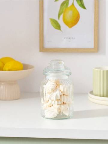 Банка з Кришкою - білий