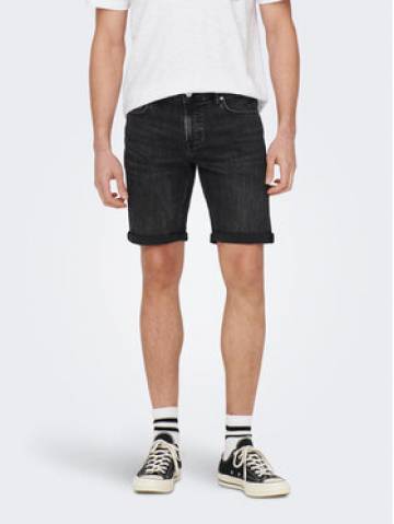 Only & Sons Джинсові шорти 22025192 Чорний Slim Fit Only & Sons Джинсові шорти 22025192 Чорний Slim Fit