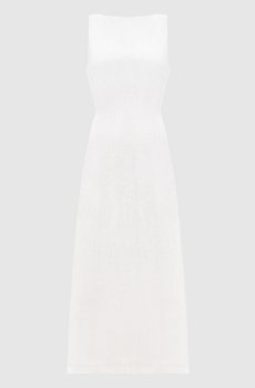 Белое платье миди Taylor из льна