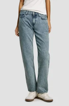 Женские голубые джинсы STRAIGHT JEANS LW INFUSED Голубой 30 Pepe Jeans PL2050070