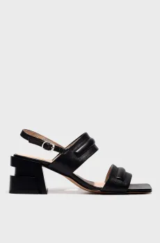 Женские черные кожаные босоножки Черный 36 Respect IS56-148583