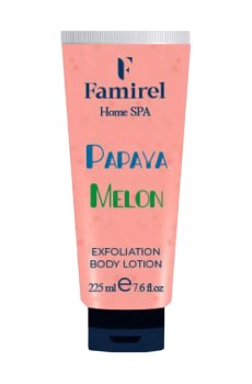 Уценка! Отшелушивающий пилинг-лосьон для тела Famirel Home Spa Exfoliant Body Lotion, Melon & Papaya, 225 мл