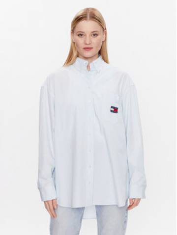 Tommy Jeans Сорочка Super DW0DW15199 Блакитний Oversize Tommy Jeans Сорочка Super DW0DW15199 Блакитний Oversize