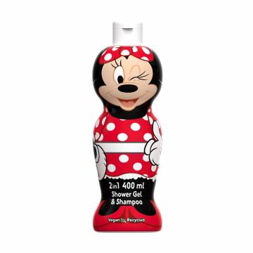 Детский шампунь-гель 2 в 1 для волос и тела Air-Val International Disney Minnie Mouse 2 In 1 1D, 400 мл Детский шампунь-гель 2 в 1 для волос и тела Air-Val International Disney Minnie Mouse 2 In 1 1D, 400 мл
