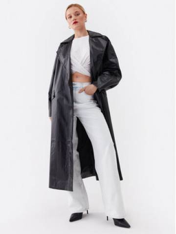 Calvin Klein Jeans Демісезонний плащ J20J221389 Чорний Relaxed Fit Calvin Klein Jeans Демісезонний плащ J20J221389 Чорний Relaxed Fit
