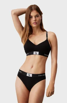 Женский черный бюстгальтер LGHT LINED BRALETTE Черный L Calvin Klein 000QF7218E