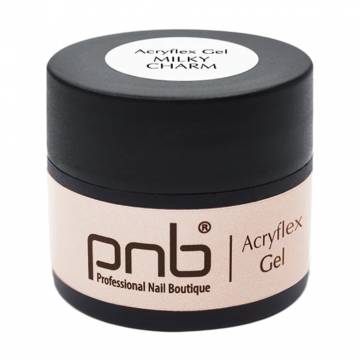 Полигель для наращивания ногтей PNB Acryflex Gel, Milky Charm, 5 мл