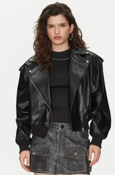 Женская черная косуха Черный 32 HUGO 50530031;001