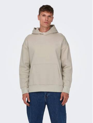 Only & Sons Світшот Dan 22026661 Бежевий Relaxed Fit Only & Sons Світшот Dan 22026661 Бежевий Relaxed Fit