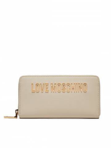 LOVE MOSCHINO Великий жіночий гаманець JC5611PP1LKD0110 Écru LOVE MOSCHINO Великий жіночий гаманець JC5611PP1LKD0110 Écru