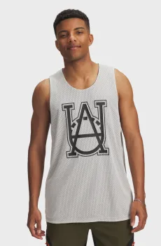 Мужская двусторонняя майка UA M Courtside Reversble Jsy Разноцветный XL Under Armour 6004088-110