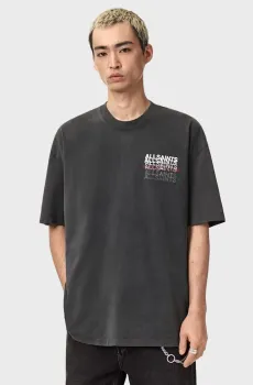 Мужская темно-серая футболка GRAPHENE Серый S AllSaints M013PE