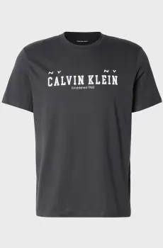 Мужская черная футболка COLL WORD Черный XL Calvin Klein Jeans LV14RE817G