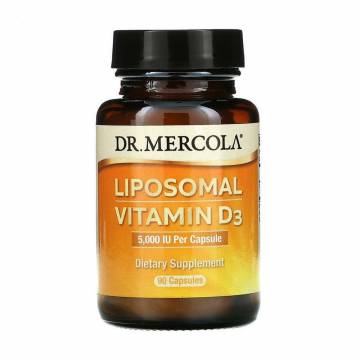 Липосомальный Витамин Д3 Dr. Mercola Liposomal Vitamin D3, 5000 МЕ, 90 капсул