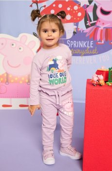 Трикотажні штани Peppa Pig - Фіолетовий