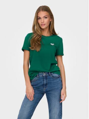 ONLY Футболка Kita 15244714 Зелений Regular Fit ONLY Футболка Kita 15244714 Зелений Regular Fit